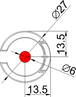圓27mm 干Inlay-ZJ27廢標(biāo)位置圖